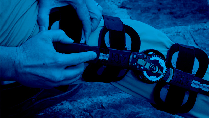 Adjusting Knee Brace for Fitting